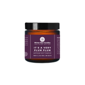 Świeca sojowa Winter Bee Candles - It's a Very Plum Plum - 100g