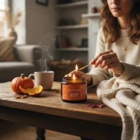 Świeca sojowa Winter Bee Candles - Pumpkin Delight - 400g