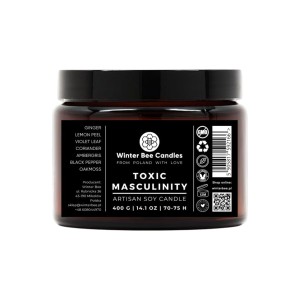Świeca sojowa Winter Bee Candles - Toxic Masculinity - 400g