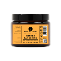 Świeca sojowa Winter Bee Candles - Winter Tangerine - 400g