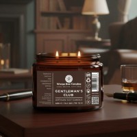 Świeca sojowa Winter Bee Candles - Gentleman's Club - 400g