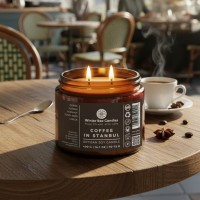 Świeca sojowa Winter Bee Candles - Coffee in Stanbul - 400g