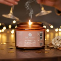 Świeca sojowa Winter Bee Candles - Prosecco in New York - 400g