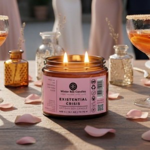 Świeca sojowa Winter Bee Candles - Existential Crisis - 400g