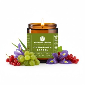 Świeca sojowa Winter Bee Candles - Overgrown Garden - 150g