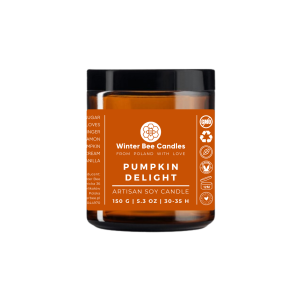 Świeca sojowa Winter Bee Candles - Pumpkin Delight - 150g