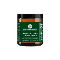 Świeca sojowa Winter Bee Candles - Smells Like Christmas - 150g