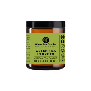Świeca sojowa Winter Bee Candles - Green Tea in Kyoto - 150g