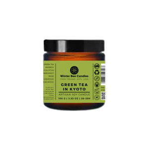 Świeca sojowa Winter Bee Candles - Green Tea in Kyoto - 100g