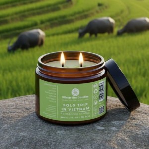 Świeca sojowa Winter Bee Candles - Solo Trip in Vietnam - 400g