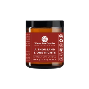 Świeca sojowa Winter Bee Candles - A Thousand & One Nights - 150g